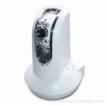 Wired IP Camera with Free DDNS and Alarm Function, Measures 110 x 120 x 145mm